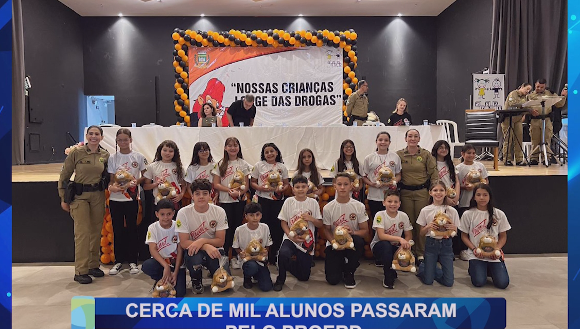 CERCA DE MIL ALUNOS PASSARAM PELO PROERD