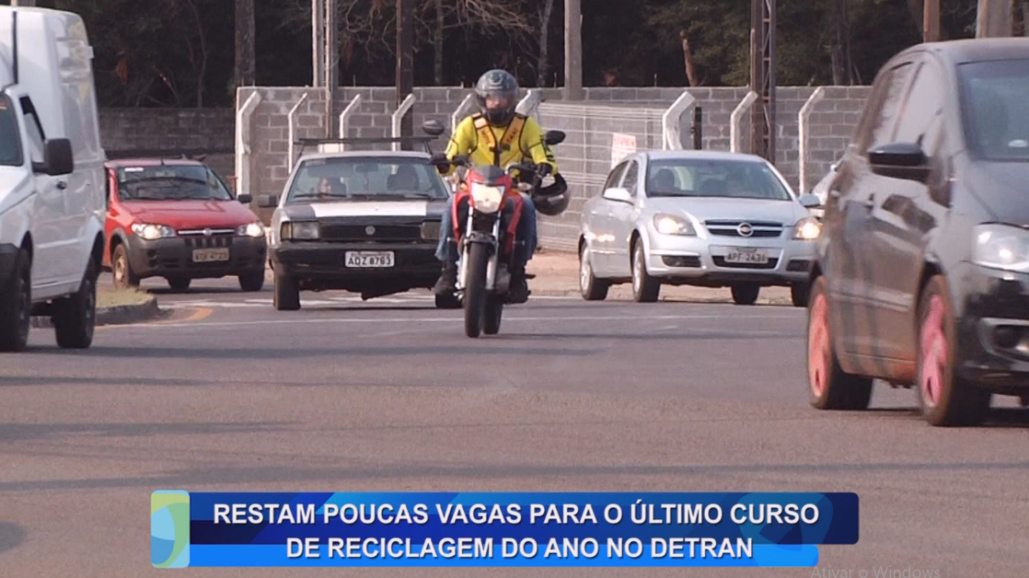 RESTAM POUCAS VAGAS PARA O ÚLTIMO CURSO DE RECICLAGEM DO ANO NO DETRAN