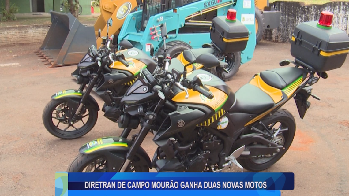 DIRETRAN DE CAMPO MOURÃO GANHA DUAS NOVAS MOTOS