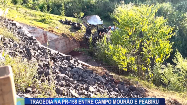 TRAGÉDIA NA PRC-158 ENTRE CAMPO MOURÃO E PEABIRU DEIXA UMA VÍTIMA FATAL