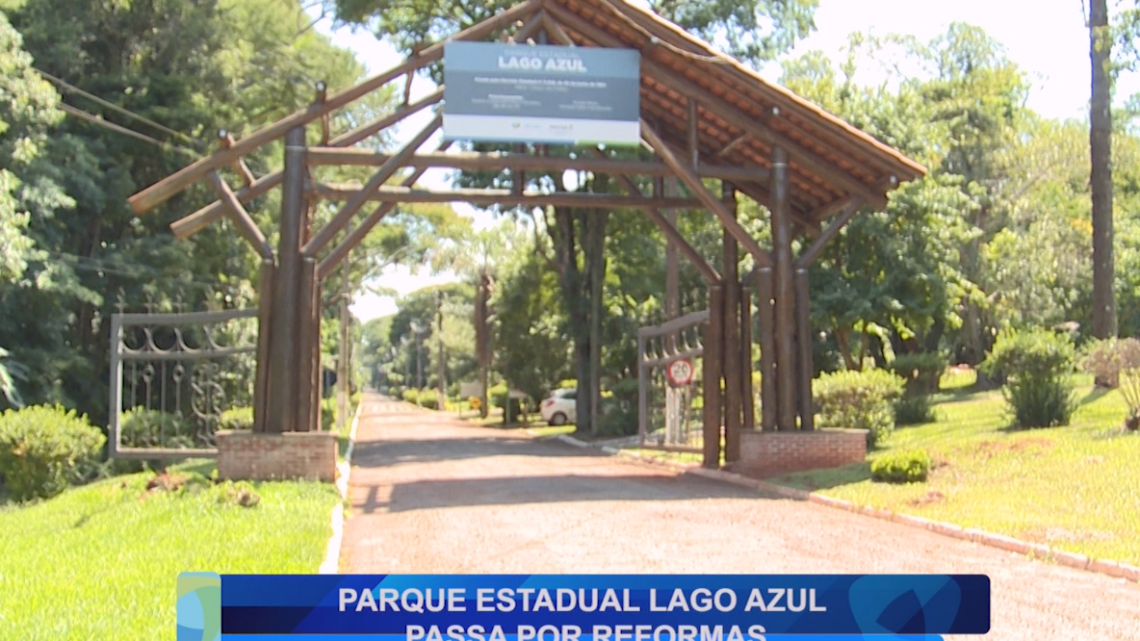 PARQUE ESTADUAL LAGO AZUL PASSA POR REFORMAS