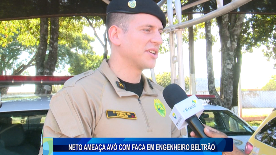 NETO AMEAÇA AVÓ COM FACA EM ENGENHEIRO BELTRÃO