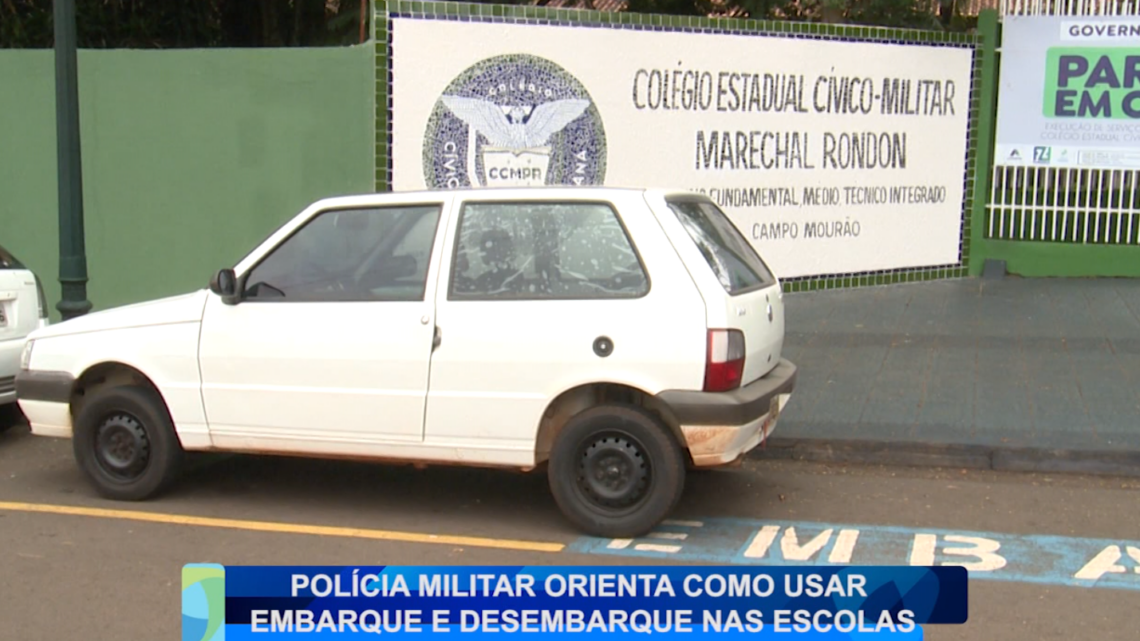 POLÍCIA MILITAR ORIENTA COMO USAR EMBARQUE E DESEMBARQUE NAS ESCOLAS