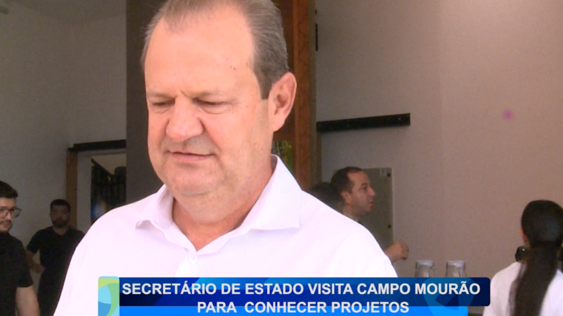 SECRETÁRIO DE ESTADO VISITA CAMPO MOURÃO PARA CONHECER PROJETOS