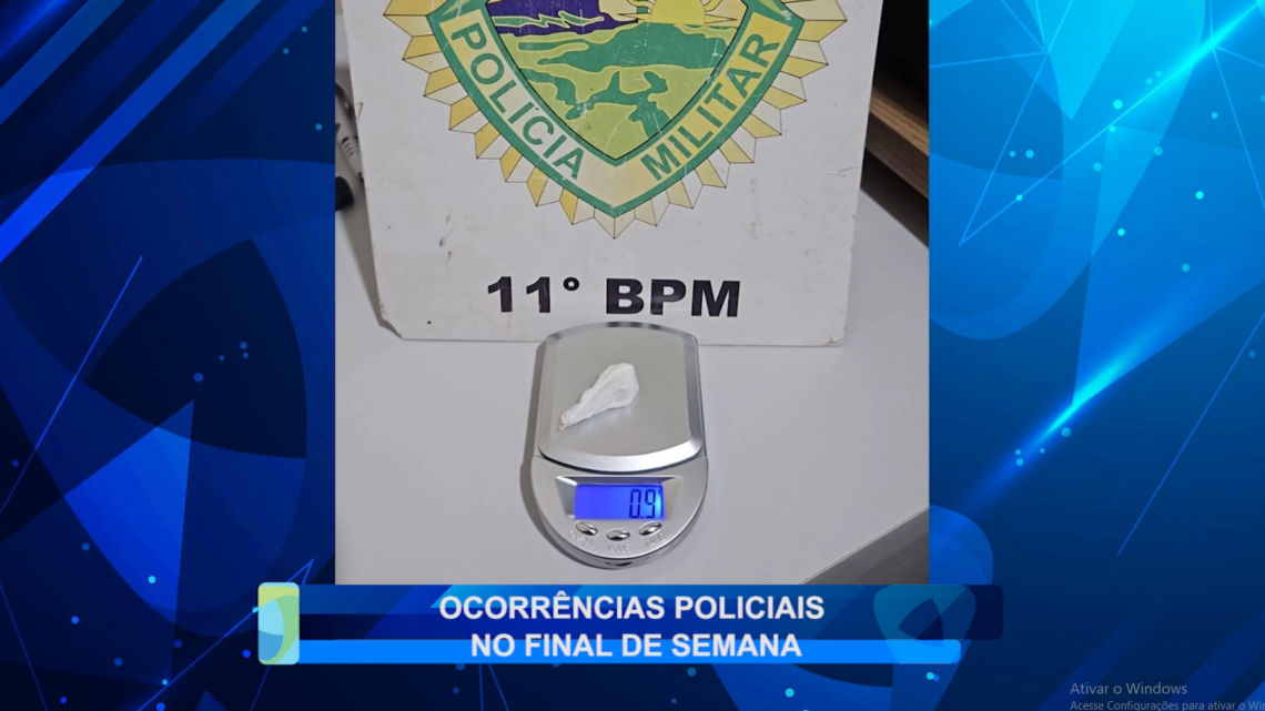 OCORRÊNCIAS POLICIAIS NO FINAL DE SEMANA