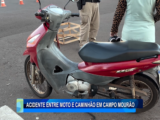 ACIDENTE ENTRE MOTO E CAMINHÃO EM CAMPO MOURÃO