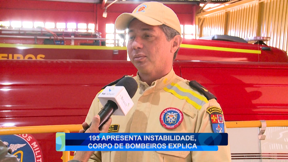 193 APRESENTA INSTABILIDADE, CORPO DE BOMBEIROS EXPLICA