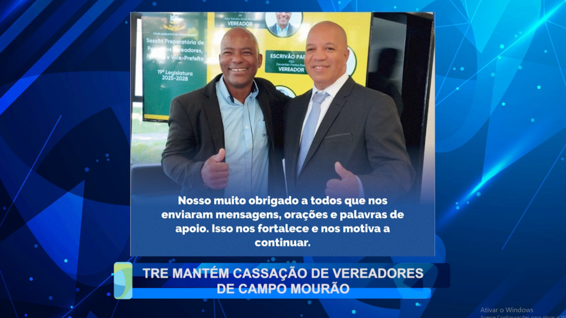 TRE MANTÉM CASSAÇÃO DE VEREADORES DE CAMPO MOURÃO