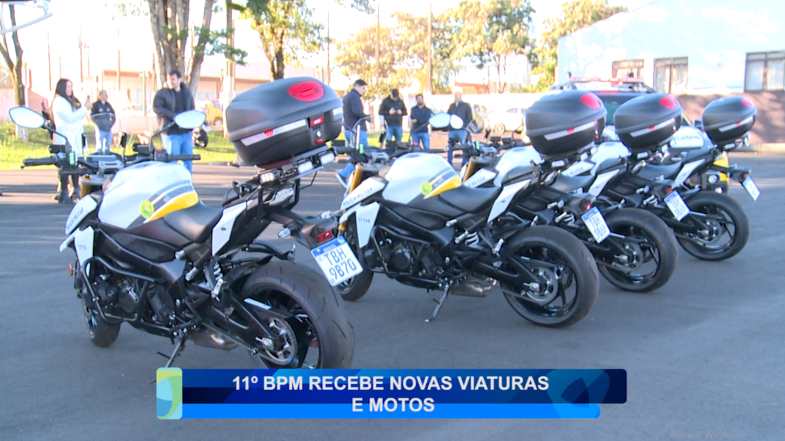 11° BPM RECEBE NOVAS VIATURAS E MOTOS