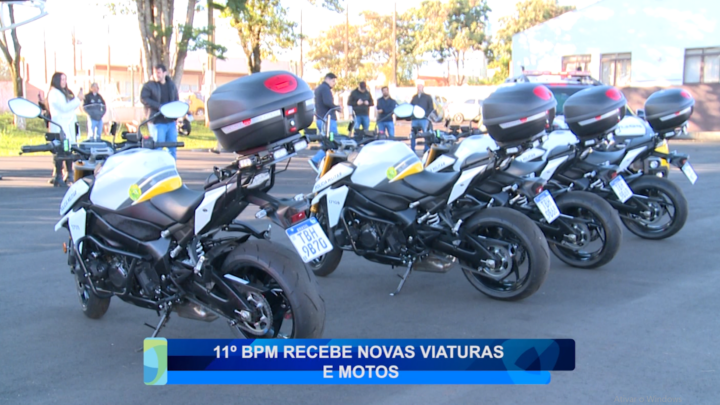 11° BPM RECEBE NOVAS VIATURAS E MOTOS
