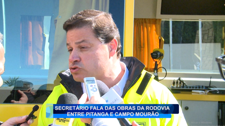 SECRETÁRIO FALA DAS OBRAS DA RODOVIA ENTRE PITANGA E CAMPO MOURÃO