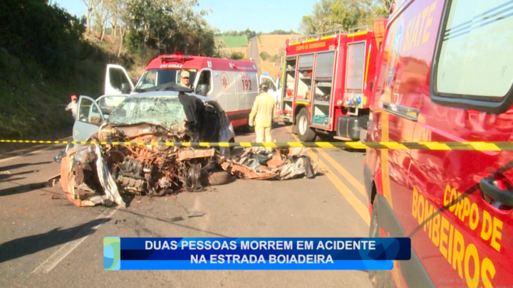 DUAS PESSOAS MORREM EM ACIDENTE NA ESTRADA BOIODEIRA