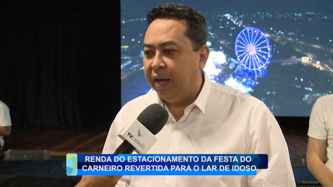 RENDA DO ESTACIONAMENTO DA FESTA DO CARNEIRO REVERTIDA PARA O LAR DE IDOSO