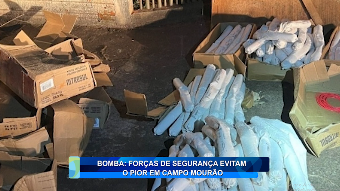 BOMBA: FORÇAS DE SEGURANÇA EVITAM O PIOR EM CAMPO MOURÃO