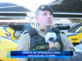 CADETE SE APRESENTA PARA ESTÁGIO NO 11º BPM