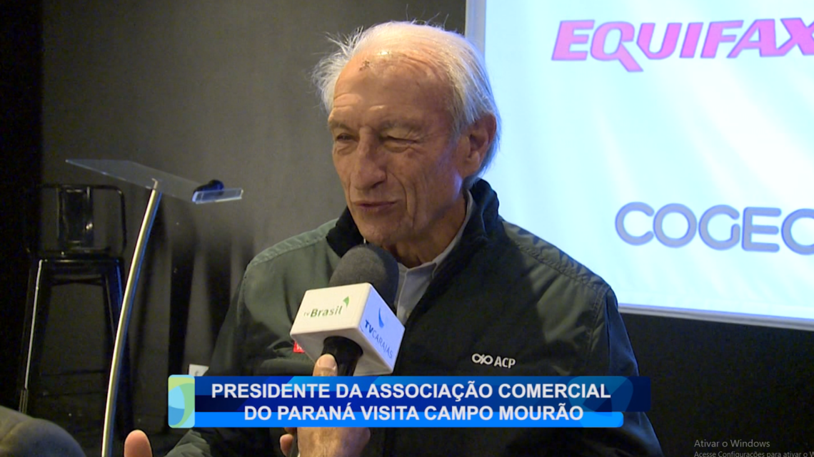 PRESIDENTE DA ASSOCIAÇÃO COMERCIAL DO PARANÁ VISITA CAMPO MOURÃO