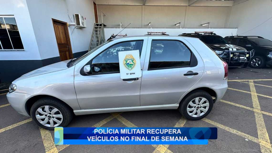 POLÍCIA MILITAR RECUPERA VEÍCULOS NO FINAL DE SEMANA