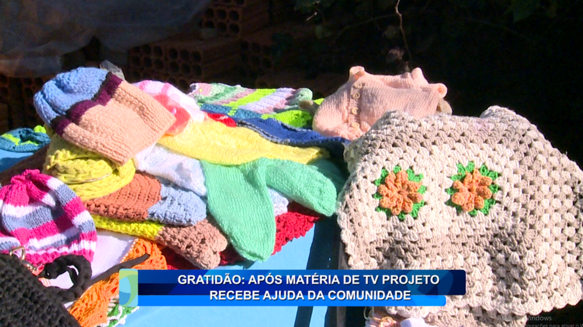 GRATIDÃO: APÓS MATÉRIA DE TV PROJETO RECEBE AJUDA DA COMUNIDADE
