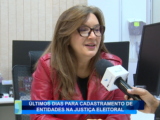 ÚLTIMOS DIAS PARA CADASTRAMENTO DE ENTIDADES NA JUSTIÇA ELEITORAL