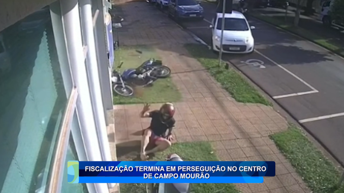 FISCALIZAÇÃO TERMINA EM PERSEGUIÇÃO NO CENTRO DE CAMPO MOURÃO