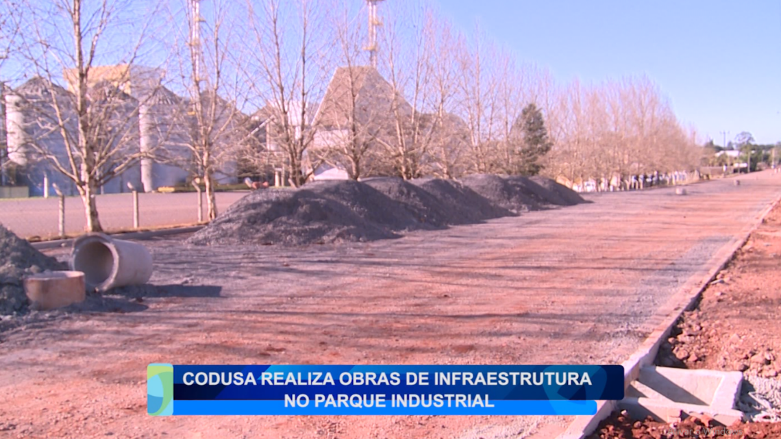 CODUSA REALIZA OBRAS DE INFRAESTRUTURA NO PARQUE INDUSTRIAL