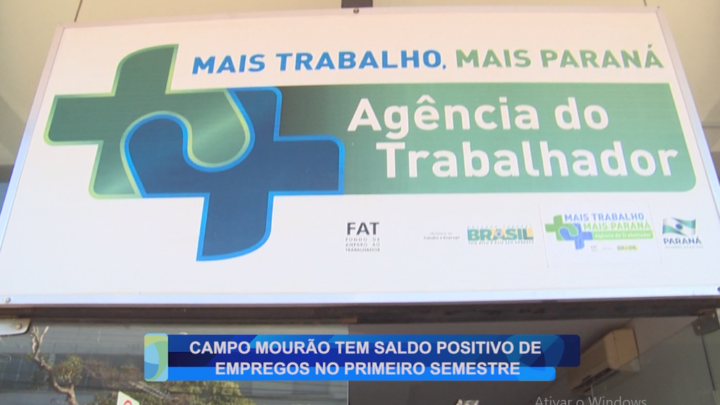 CAMPO MOURÃO TEM SALDO POSITIVO DE EMPREGOS NO PRIMEIRO SEMESTRE