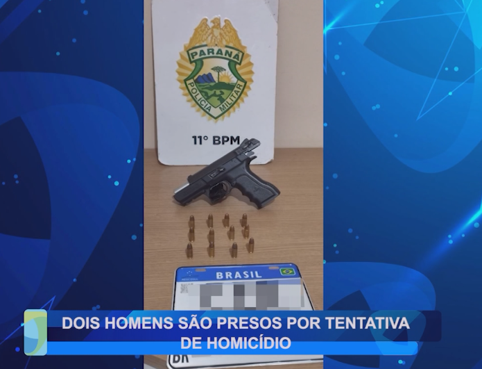DOIS HOMENS SÃO PRESOS POR TENTATIVA DE HOMICÍDIO