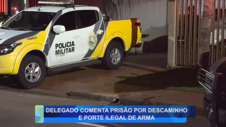 DELEGADO COMENTA PRISÃO POR DESCAMINHO E PORTE ILEGAL DE ARMA