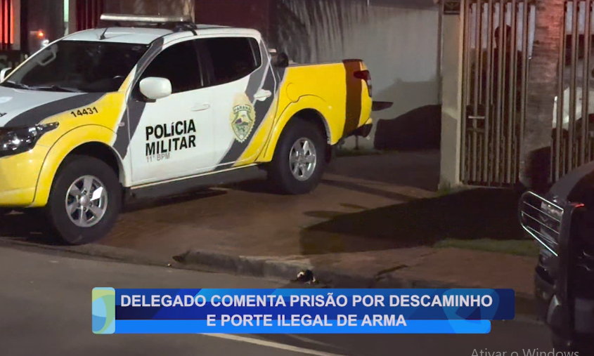 DELEGADO COMENTA PRISÃO POR DESCAMINHO E PORTE ILEGAL DE ARMA