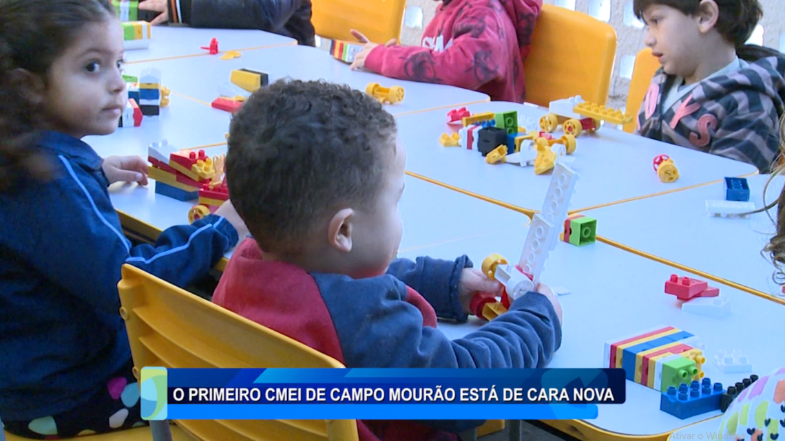 O PRIMEIRO CMEI DE CAMPO MOURÃO ESTÁ DE CARA NOVA