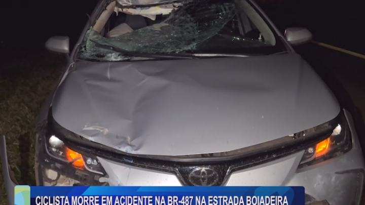 CICLISTA MORRE EM ACIDENTE NA BR-487 NA ESTRADA BOIADEIRA