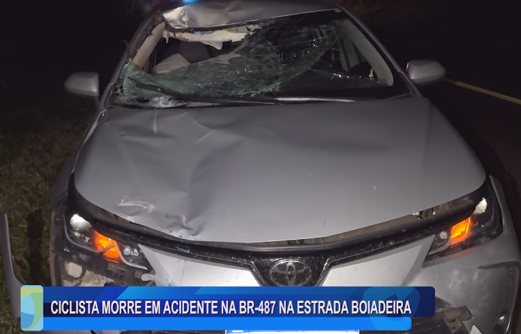 CICLISTA MORRE EM ACIDENTE NA BR-487 NA ESTRADA BOIADEIRA
