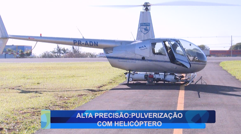 ALTA PRECISÃO: PULVERIZAÇÃO COM HELICÓPTERO