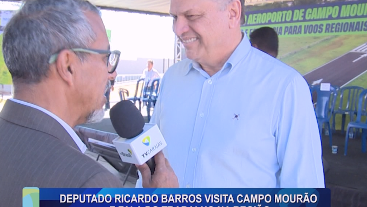 DEPUTADO RICARDO BARROS VISITA CAMPO MOURÃO E FALA DO TRABALHO NA REGIÃO