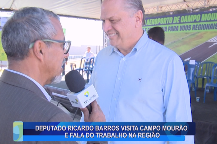 DEPUTADO RICARDO BARROS VISITA CAMPO MOURÃO E FALA DO TRABALHO NA REGIÃO