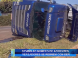 DEVIDO AO NÚMERO DE ACIDENTES, VEREADORES SE REÚNEM COM DER