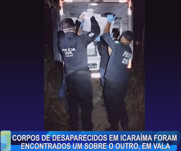 CORPOS DE DESAPARECIDOS EM ICARAÍMA FORAM ENCONTRADOS UM SOBRE O OUTRO, EM VALA