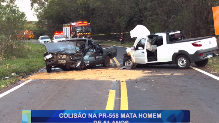 COLISÃO NA PR-558 MATA HOMEM DE 61 ANOS