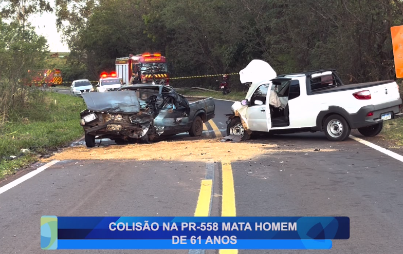 COLISÃO NA PR-558 MATA HOMEM DE 61 ANOS