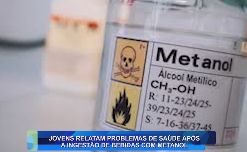 JOVENS RELATAM PROBLEMAS DE SAÚDE APÓS A INGESTÃO DE BEBIDAS COM METANOL