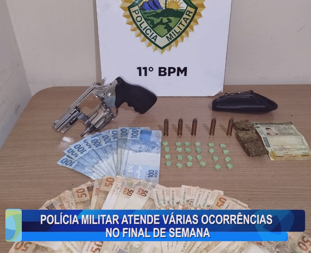 POLÍCIA MILITAR ATENDE VÁRIAS OCORRÊNCIAS NO FINAL DE SEMANA
