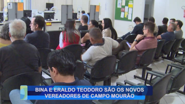 BINA E ERALDO TEODORO SÃO OS NOVOS VEREADORES DE CAMPO MOURÃO