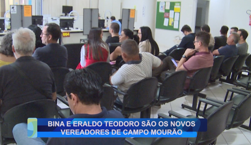 BINA E ERALDO TEODORO SÃO OS NOVOS VEREADORES DE CAMPO MOURÃO