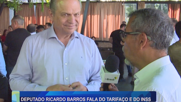 DEPUTADO RICARDO BARROS FALA DO TARIFAÇO E DO INSS