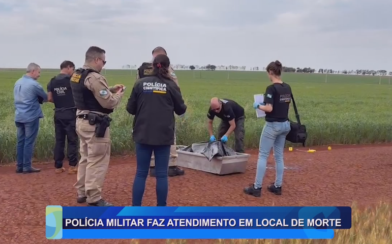 POLÍCIA MILITAR FAZ ATENDIMENTO EM LOCAL DE MORTE