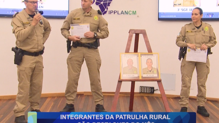INTEGRANTES DA PATRULHA RURAL SÃO DESTAQUES DO MÊS
