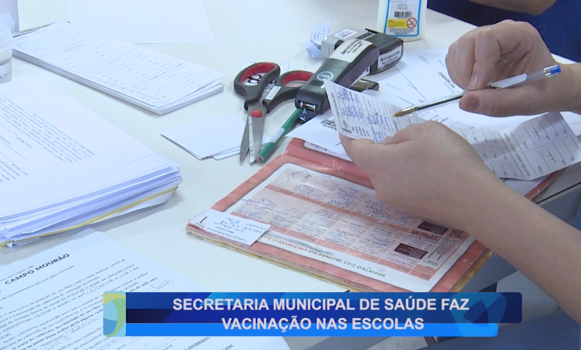 SECRETARIA MUNICIPAL DE SAÚDE FAZ VACINAÇÃO NAS ESCOLAS