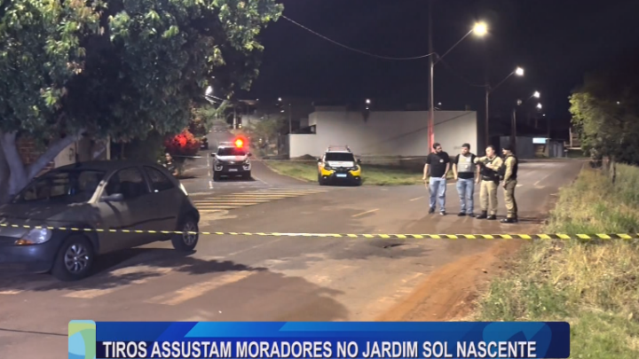 TIROS ASSUSTAM MORADORES NO JARDIM SOL NASCENTE