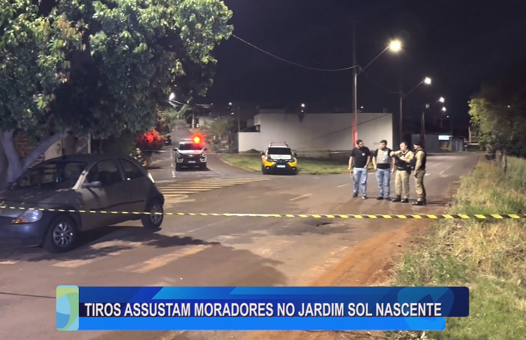 TIROS ASSUSTAM MORADORES NO JARDIM SOL NASCENTE
