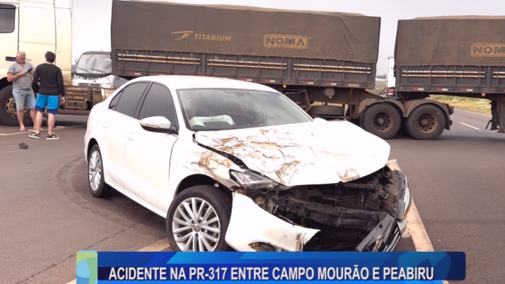 ACIDENTE NA PR-317 ENTRE CAMPO MOURÃO E PEABIRU